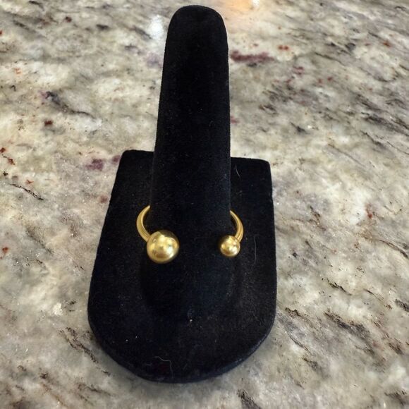 NEW Nordstrom Elegant Gold Ball Ring Adjustable - Picture 4 of 4